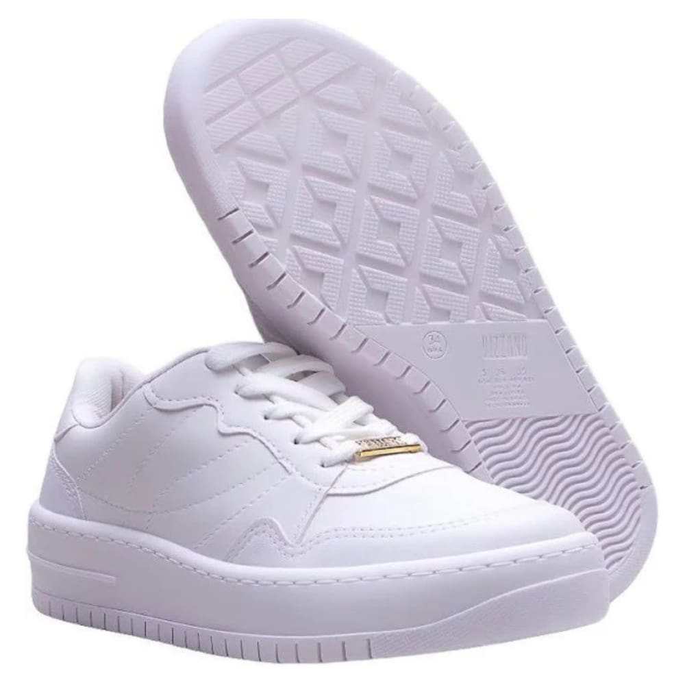 Tênis Vizzano Feminino Branco Solado Alto Confortável