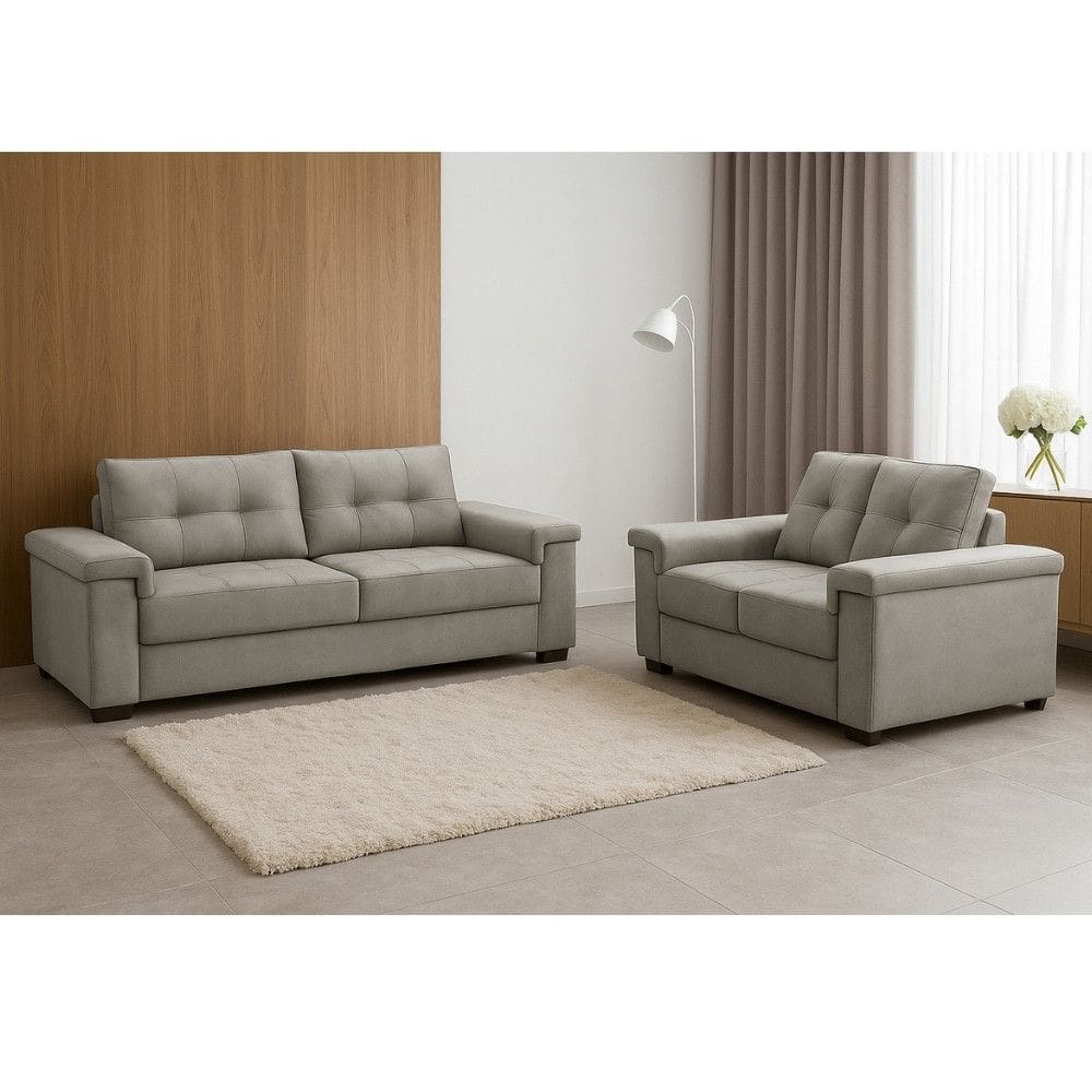 Conjunto Sof? 3 e 2 Lugares Veludo Palazio Ferguile