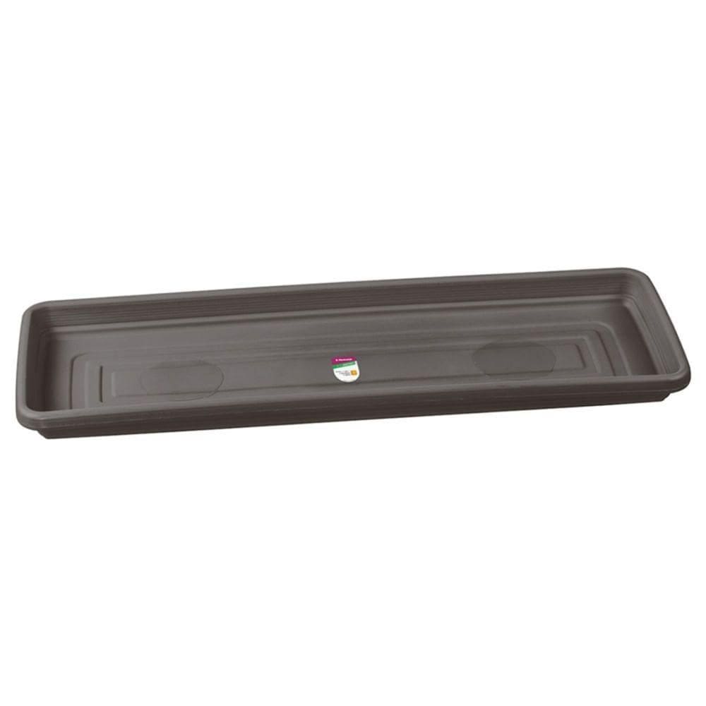 Prato Para Floreira De Plástico Cinza 48cm - Pr6534-1 - Pinceis Atlas