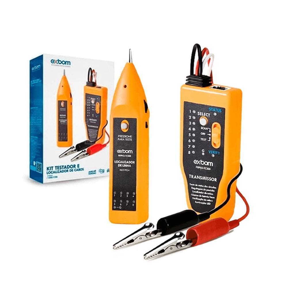 Kit Testador e Localizador de Rede e Cabos RJ45 RJ11