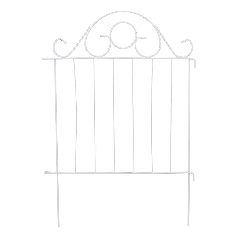 Cerca Metalica Decor Branca 40x40 Cm Jardim