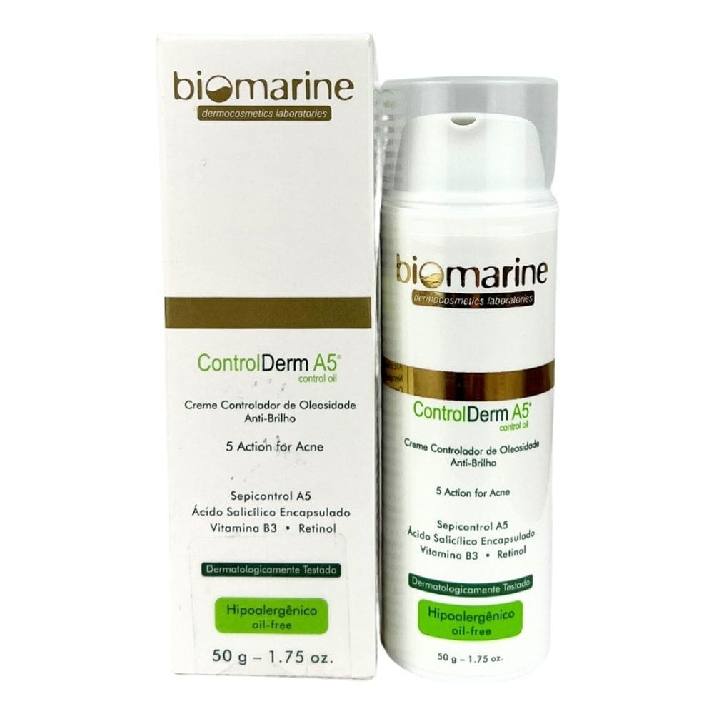 Control Derm A5 Creme Antioleosidade Poros Biomarine 50g