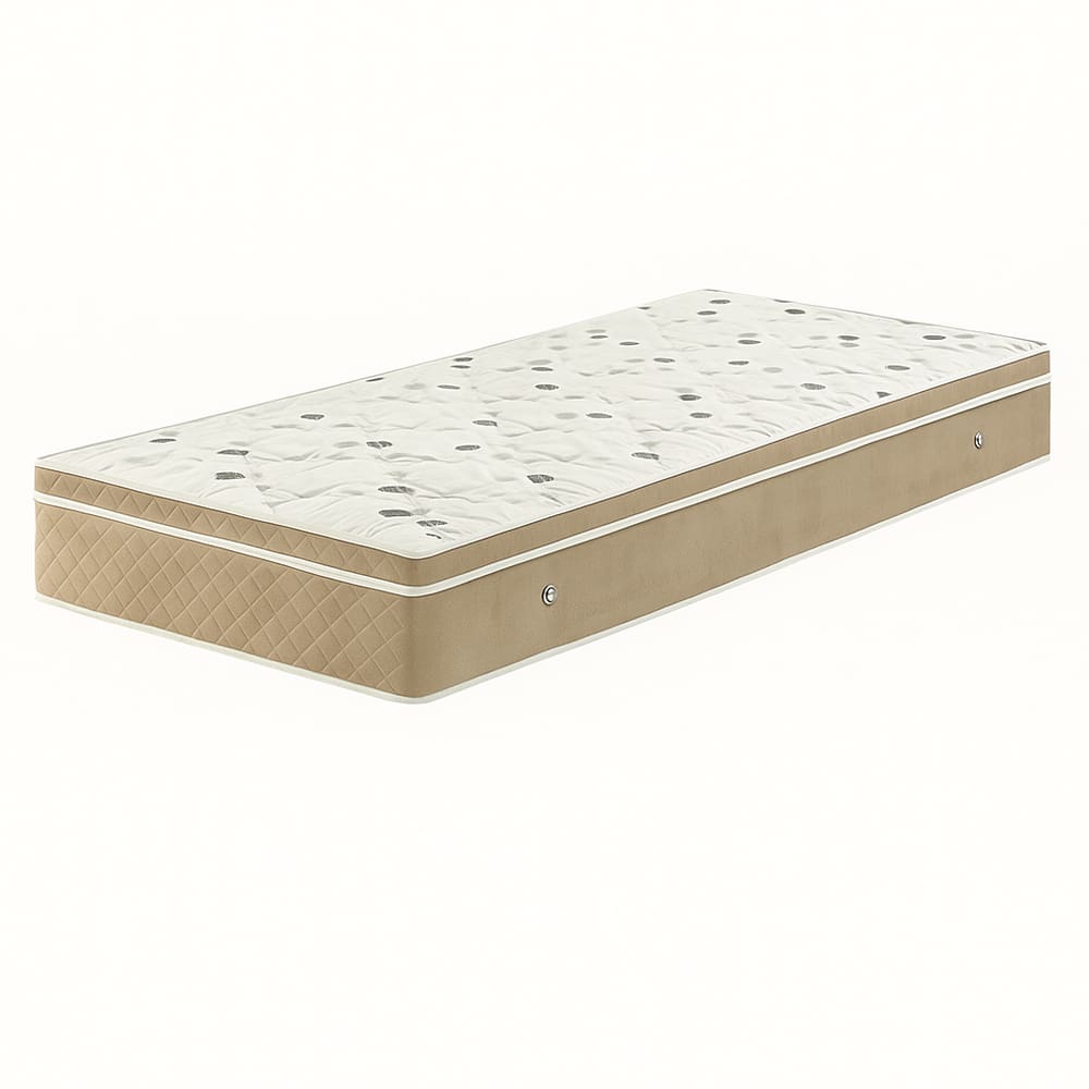 Colchão Molas Bonnel 78x188x20 - Lateral Bege PREMIUM