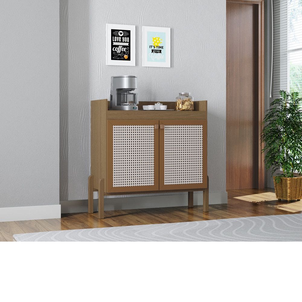 Buffet Aparador Tropical Decorativo 2 Portas