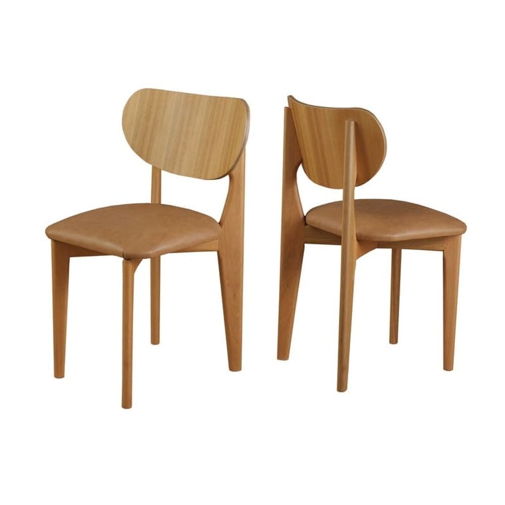 Cadeiras Madeira Maciça Estofada - Hibisco - Harmonia Salas