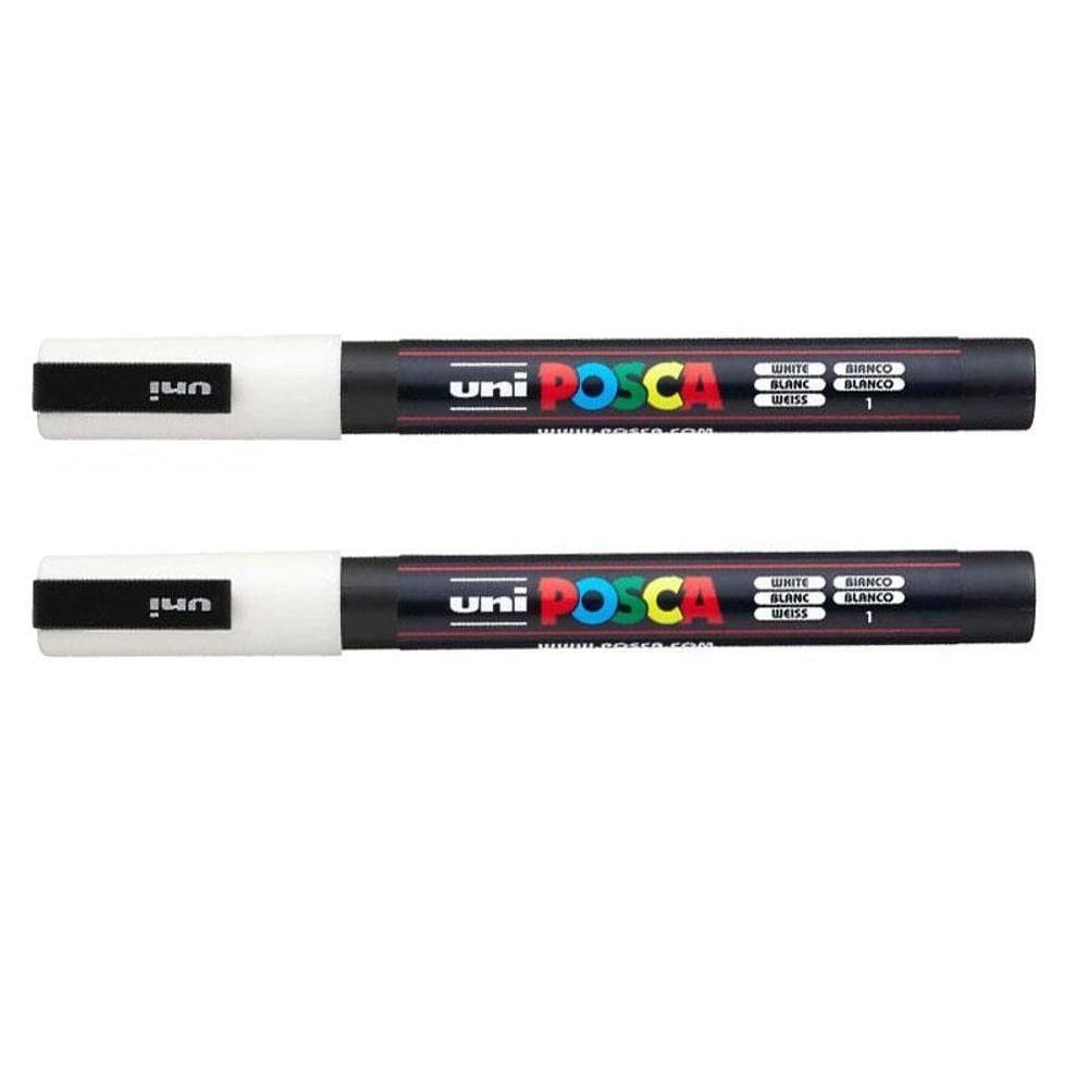 Caneta Marcadora Posca Pc-3m Branca 2 Unidades - Uni