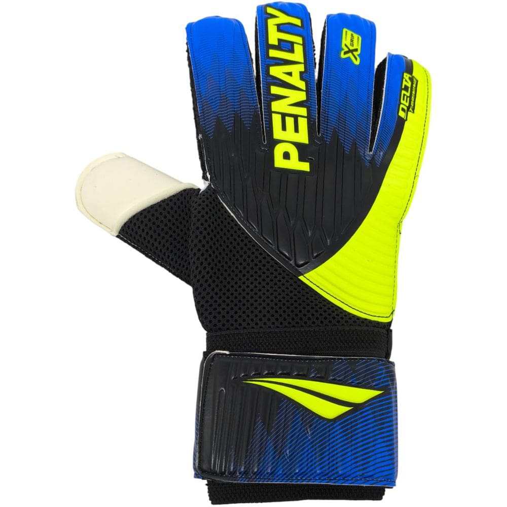 Luva Juvenil Menino Goleiro Esportiva Campo Jogo Treino X-Grip Plus-Strap Penalty DELTA Training XXIII Juv