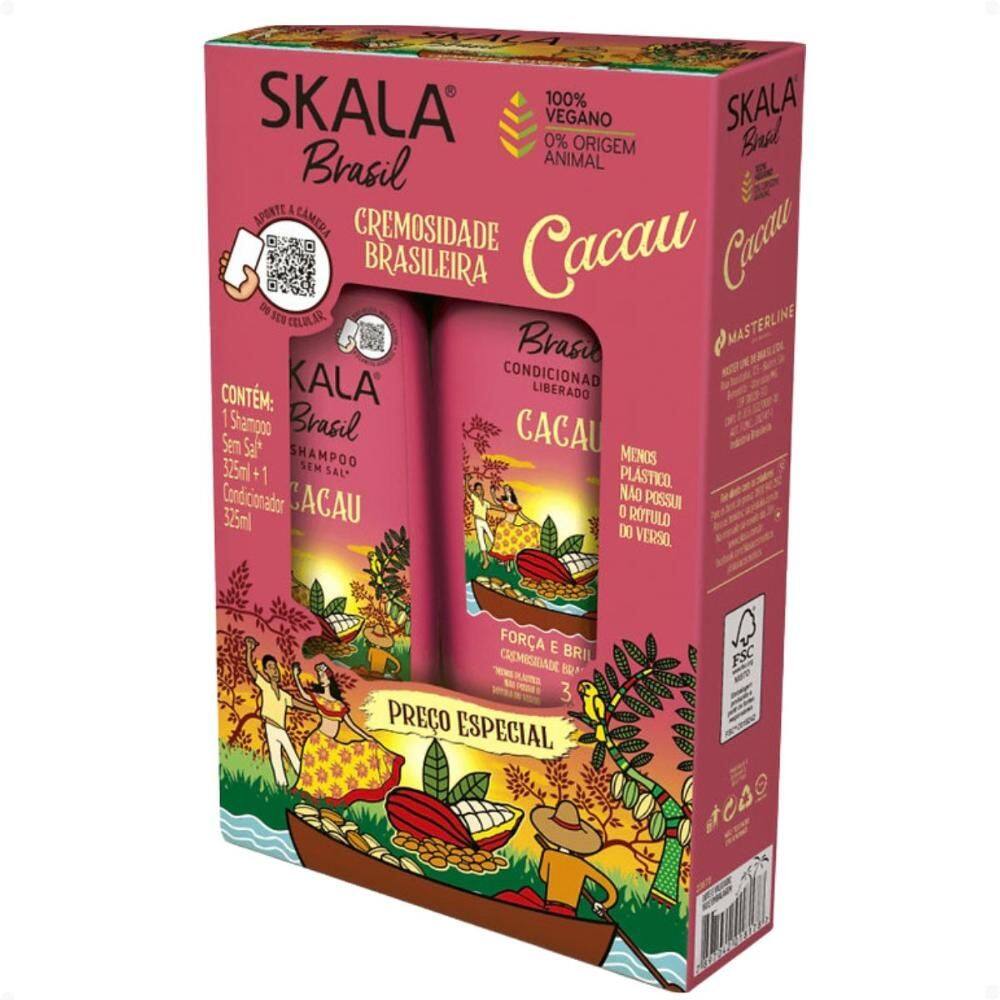 Kit Skala Brasil Cacau: Shampoo e Condicionador 325ml