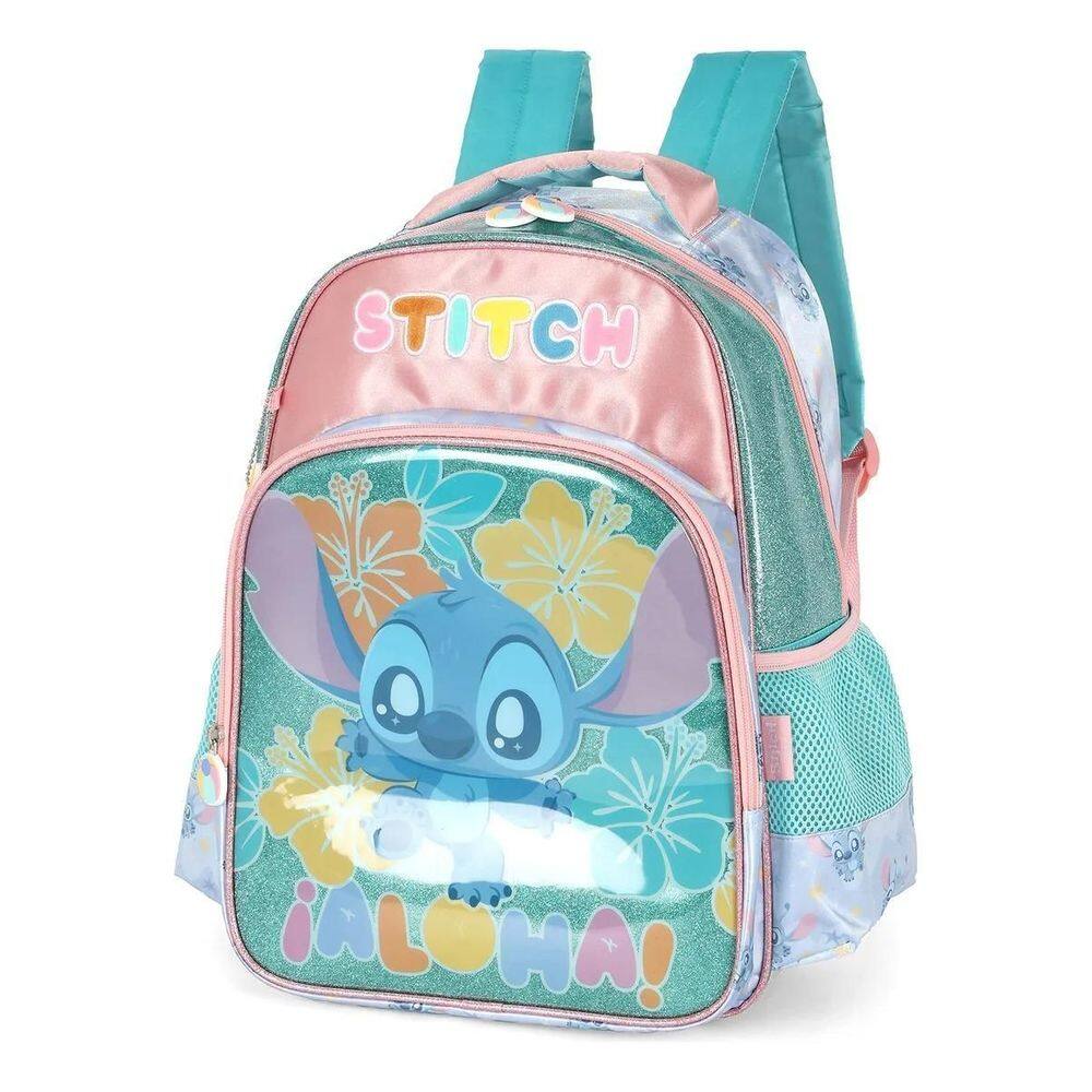 Mochila Com Alça Para Costas Stitch Scrump Turquesa - Luxcel