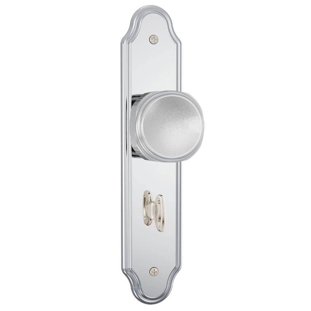 Fechadura 823-02 Para Banheiro Com Acabamento Cromado E Espelho De Aço Inox - 82321 - Stam