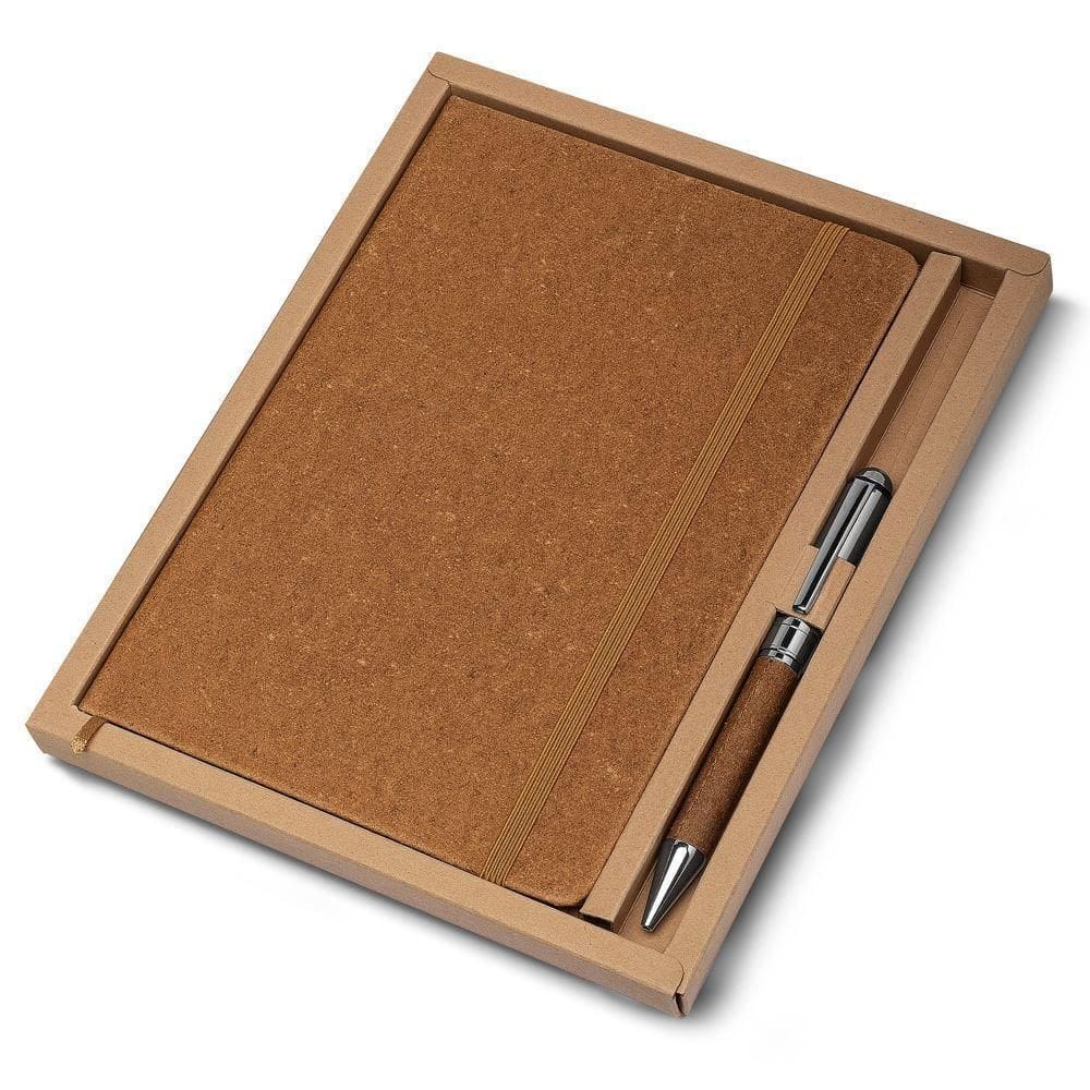 Caderno Elegante Em Courino Com Elástico E Caneta Marrom ? Anotações Com Estilo