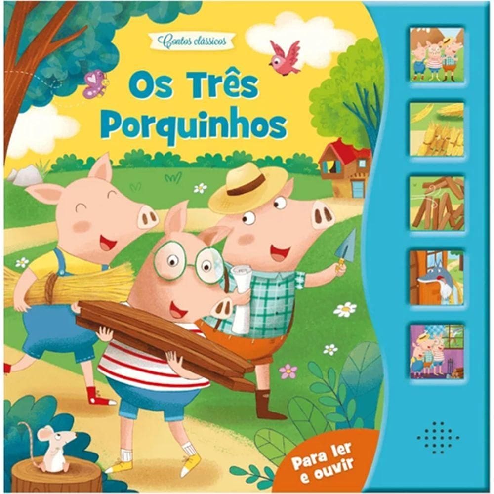 Aventuras Sonoras: Os Três Porquinhos - Livro Interativo Para Crianças