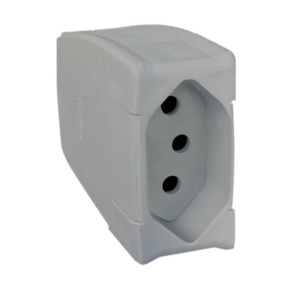 Prolongador Profissional Reforçado 10a 2p+t Cinza - 615876 - Pial Prolongador Profis.reforcado 10a 2p+t Cz 615876