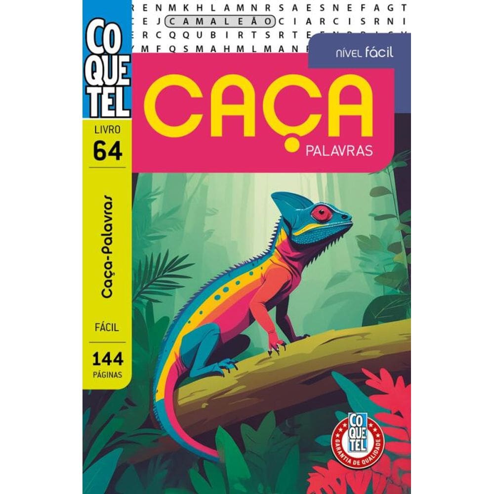 Livro Coquetel Caça-Palavras 64: Nível Fácil