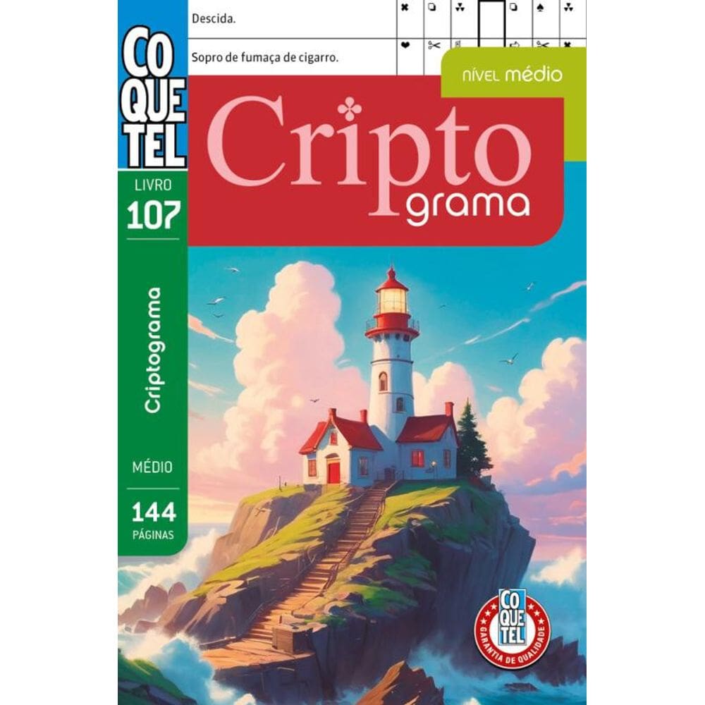 Livro Coquetel Criptograma 107: Nível médio