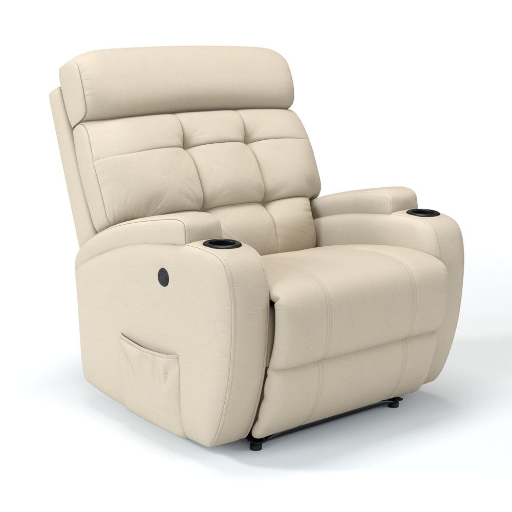 Poltrona Do Papai Reclinável Elétrica Com Massagem Em Couro Bovino