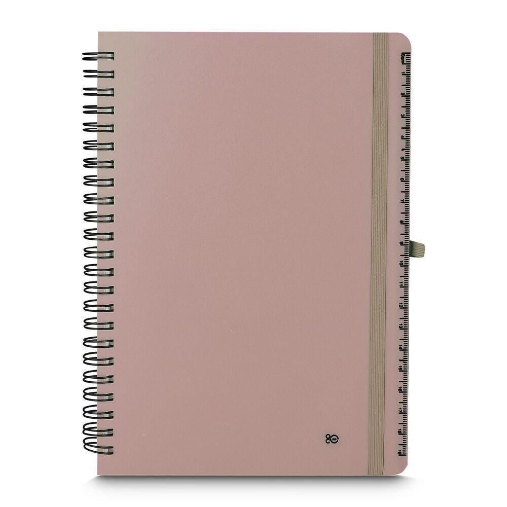 Caderno De Notas Bege Com Porta-caneta - Organização E Criatividade Em 70 Folhas