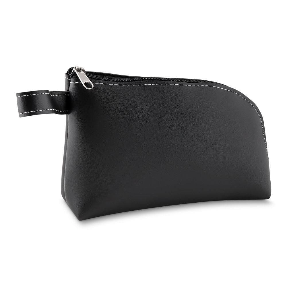 Necessaire Luxo Em Couro Sintético Com Alça Prática Para Beleza E Viagens