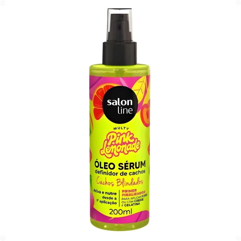 Óleo Sérum Capilar Salon Line Multy Pink Lemonade Definidor De Cachos 200ml