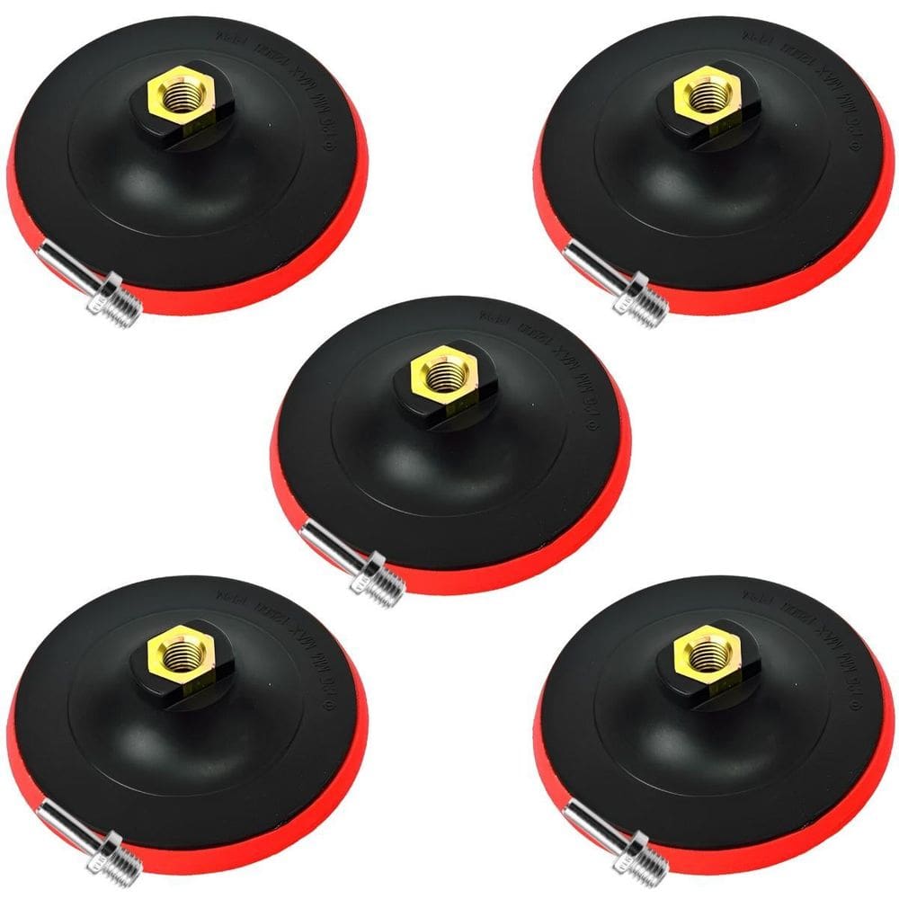 Suporte Borracha Disco De Lixa 115Mm Com Adaptador 05 Un