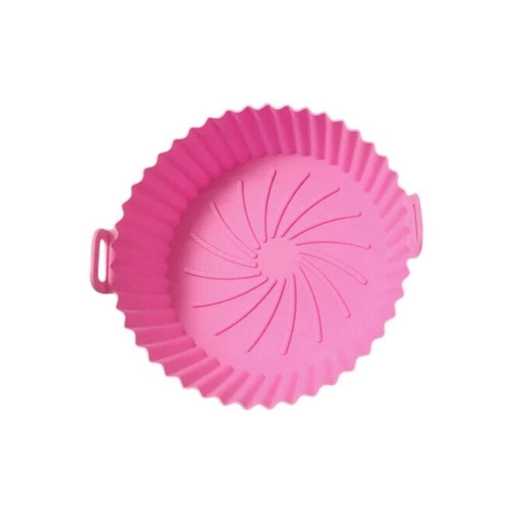 Tapete E Bandeja De Silicone Rosa Para Fritadeira A Ar - Praticidade E Estilo Na Cozinha