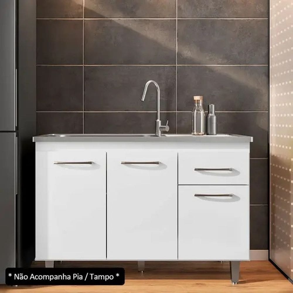 Balcão P/ Pia França 1,20 Branco