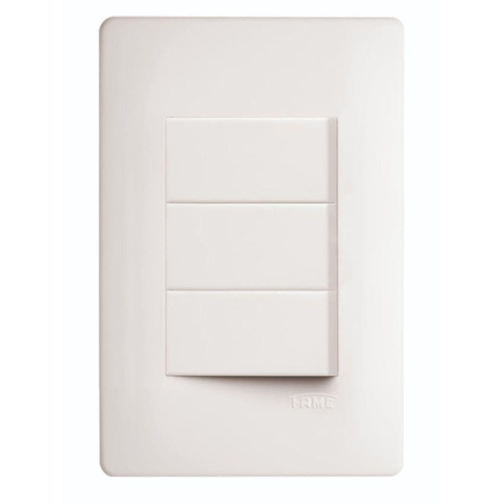 3 Interruptor Simples 10a 250 Volts Habitat - 2095 - Fame 3 Interrup.simples 10a 250v Vertical Fam