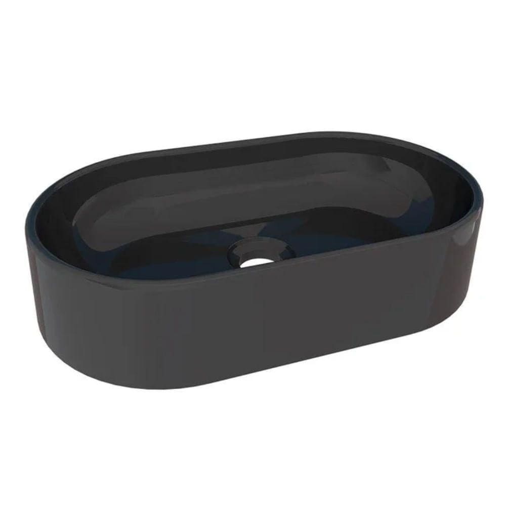 Cuba Para Banheiro Nimbus Preto Em Mármore Sintético - Cozimax Cuba Sintetica Nimbus Preto