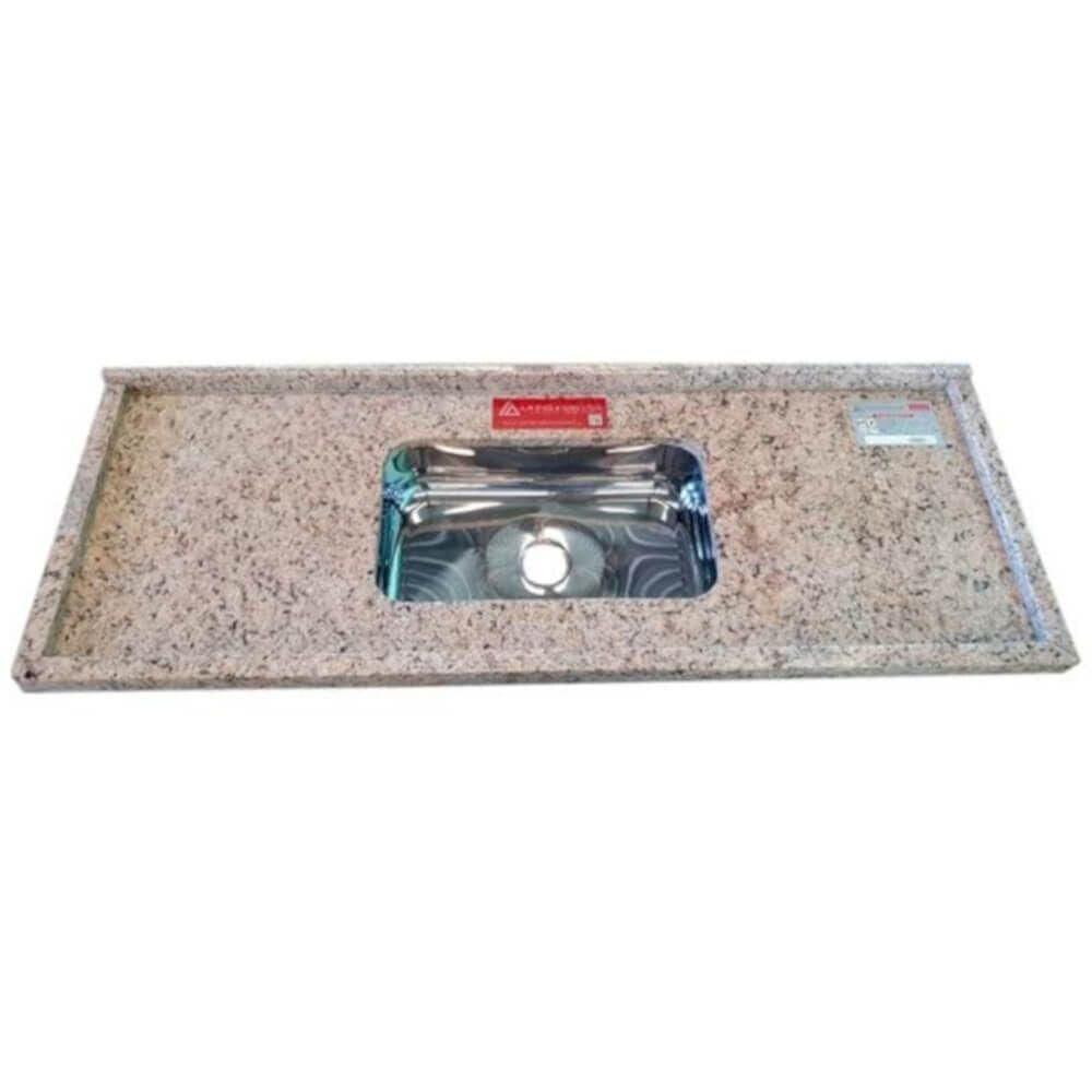 Pia De Granito Plus Amarelo Santa Cecília 2 Metros - La Pia Plus Granito 2,00m Amar Santa Cecilia