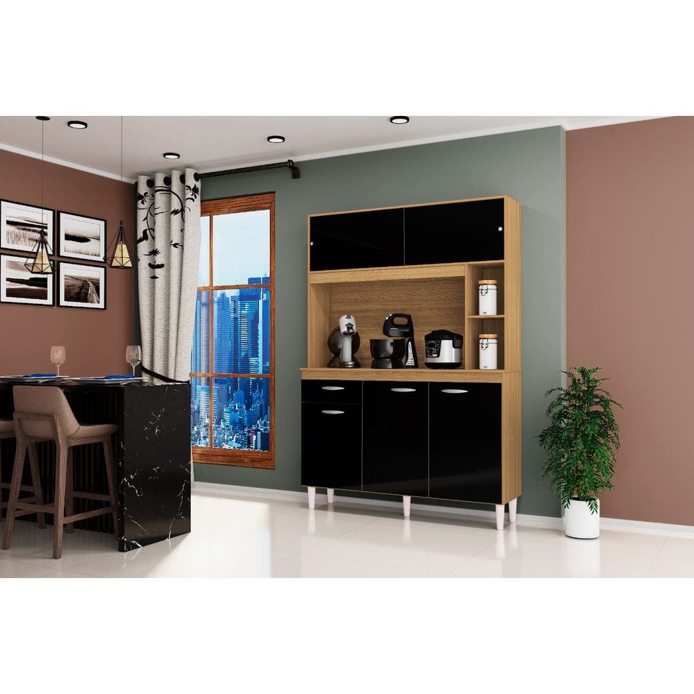 Kit Duda 2Pts Correr 1Gav 1,20 Damasco Preto