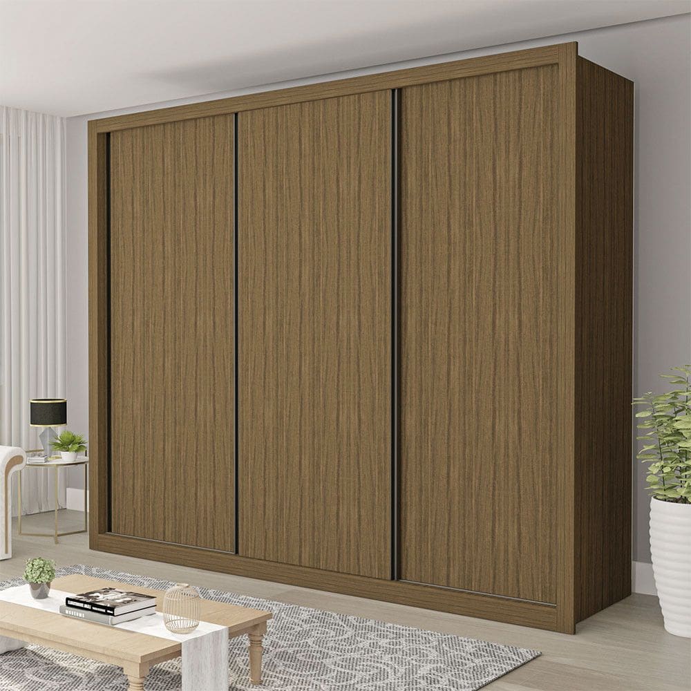 Guarda Roupa Casal Nápoli 3 Portas 6 Gavetas Minastex