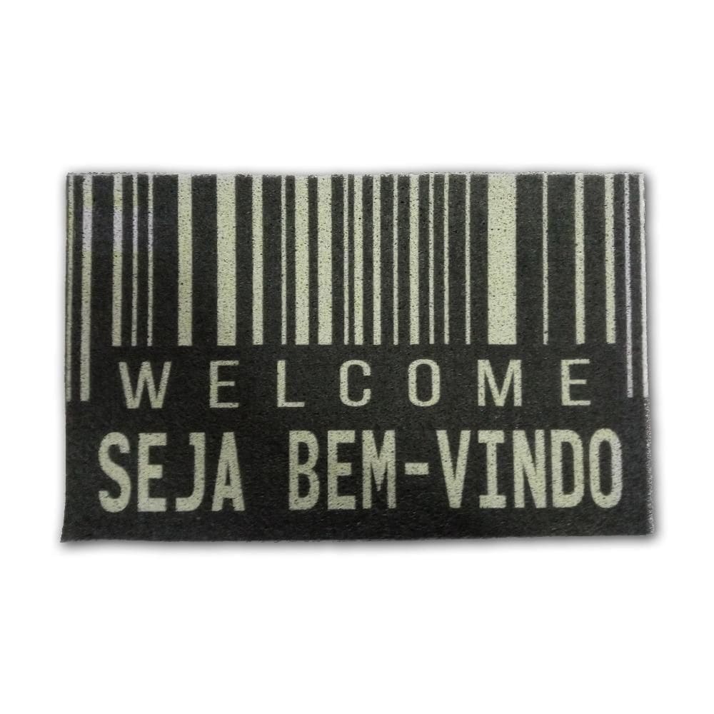 Tapete Capacho Divertido Pvc 57X37 Welcome Bem Vindo