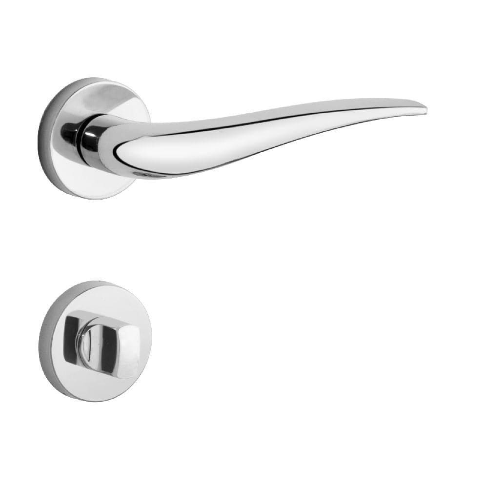 Fechadura Para Banheiro Due Zcr 55mm Cromado - 42-2204 - Lockwell Fechadura Banh.due Zcr 55mm Lockwell 42.2204