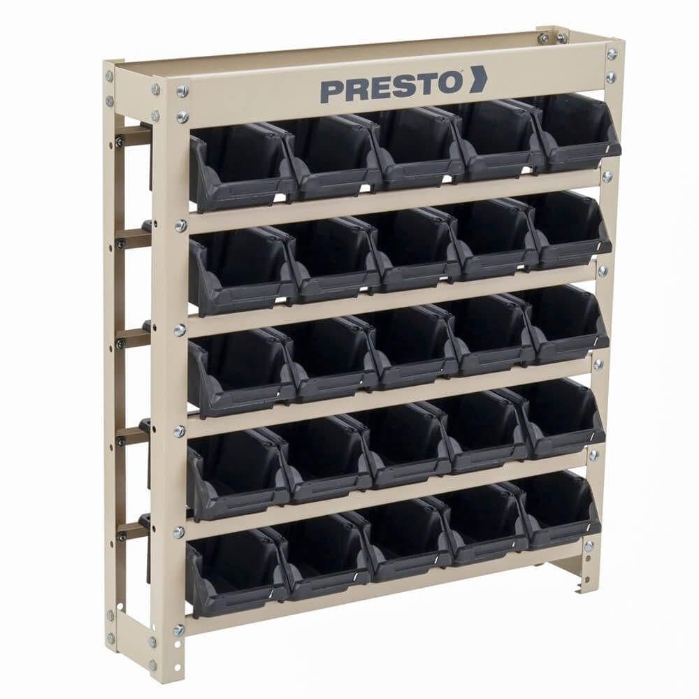 Kit Estante Gaveteiro Organizador 25-3 Preta - 93003 - Presto