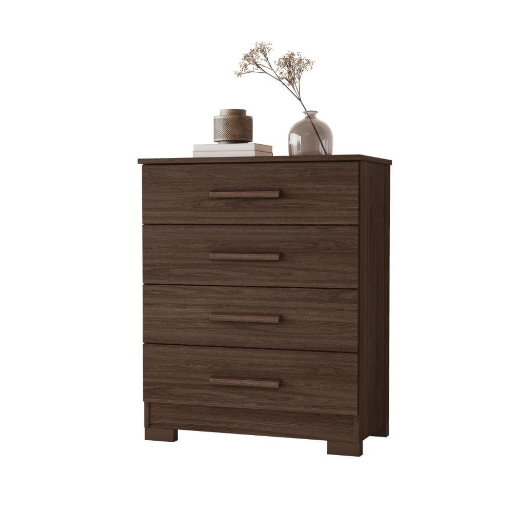 Cômoda Lídia 4 Gavetas Tampo 18mm Pés em PVC JCM