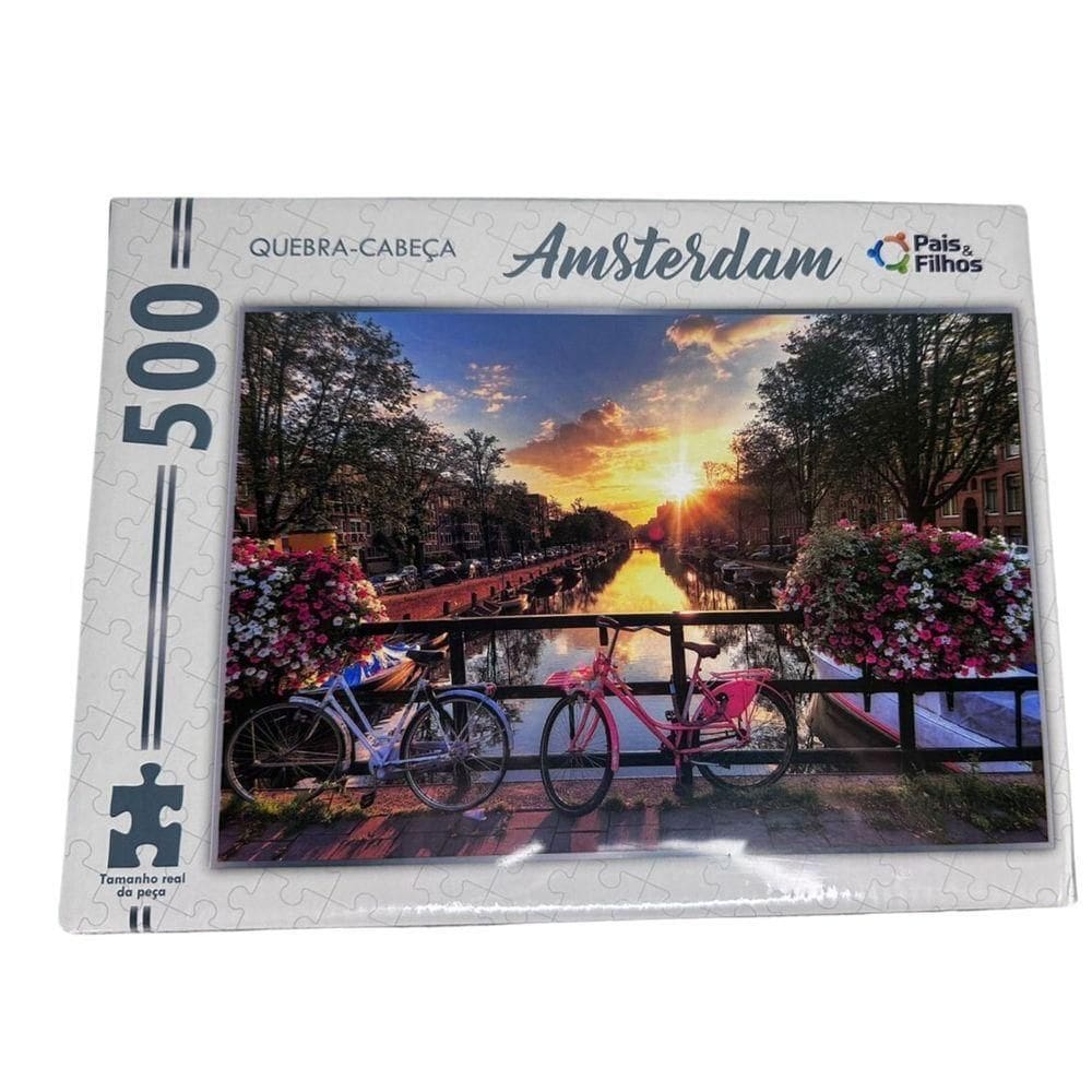 Puzzle Amsterdam - 500 Peças - Pais E Filhos