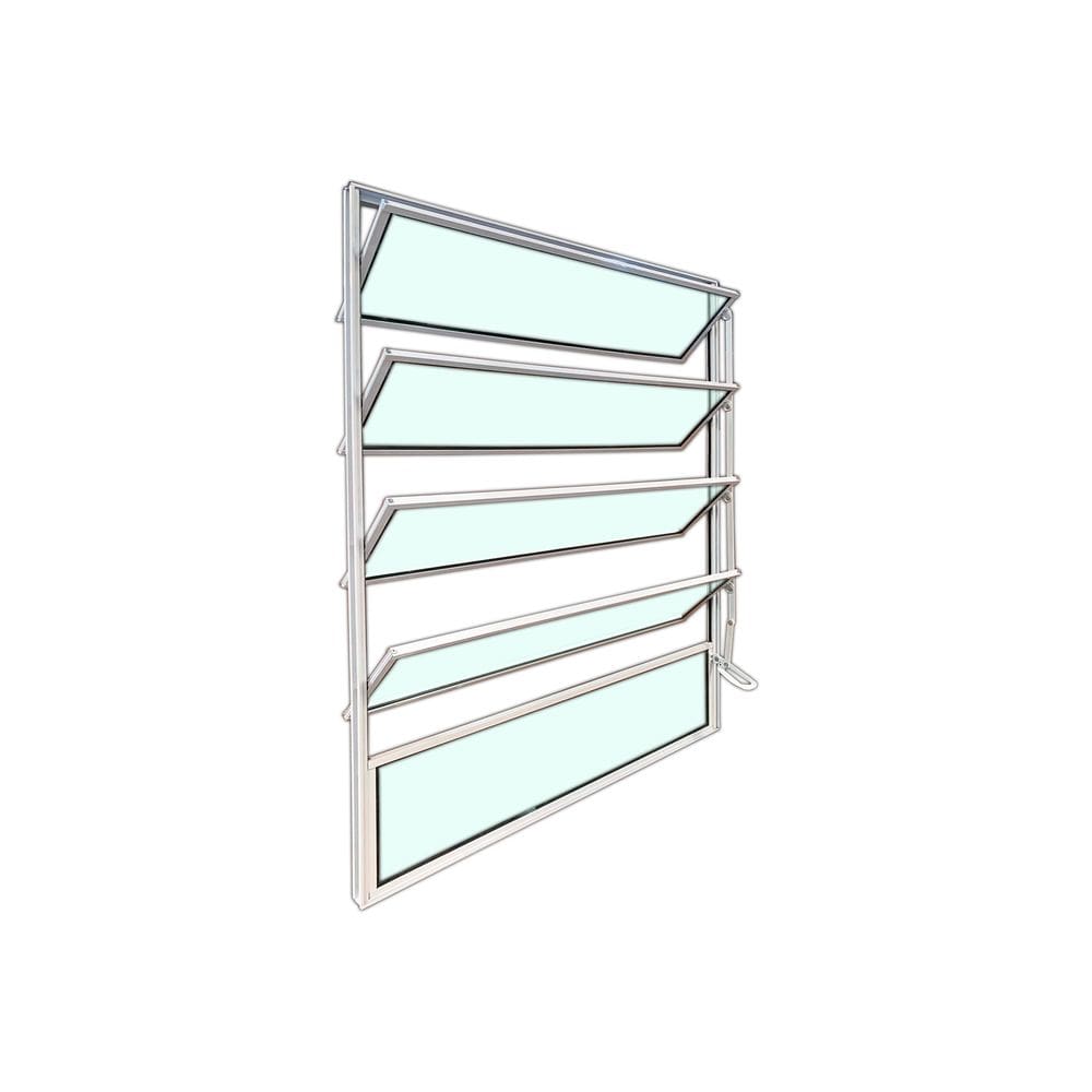 Vitro Basculante de Alumínio Branco 100x80