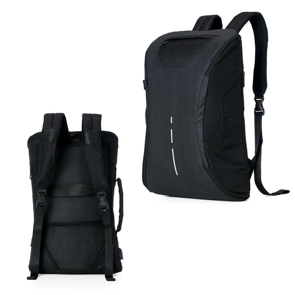 Mochila Elegante All Black Com Usb ? Praticidade E Estilo Para O Dia A Dia