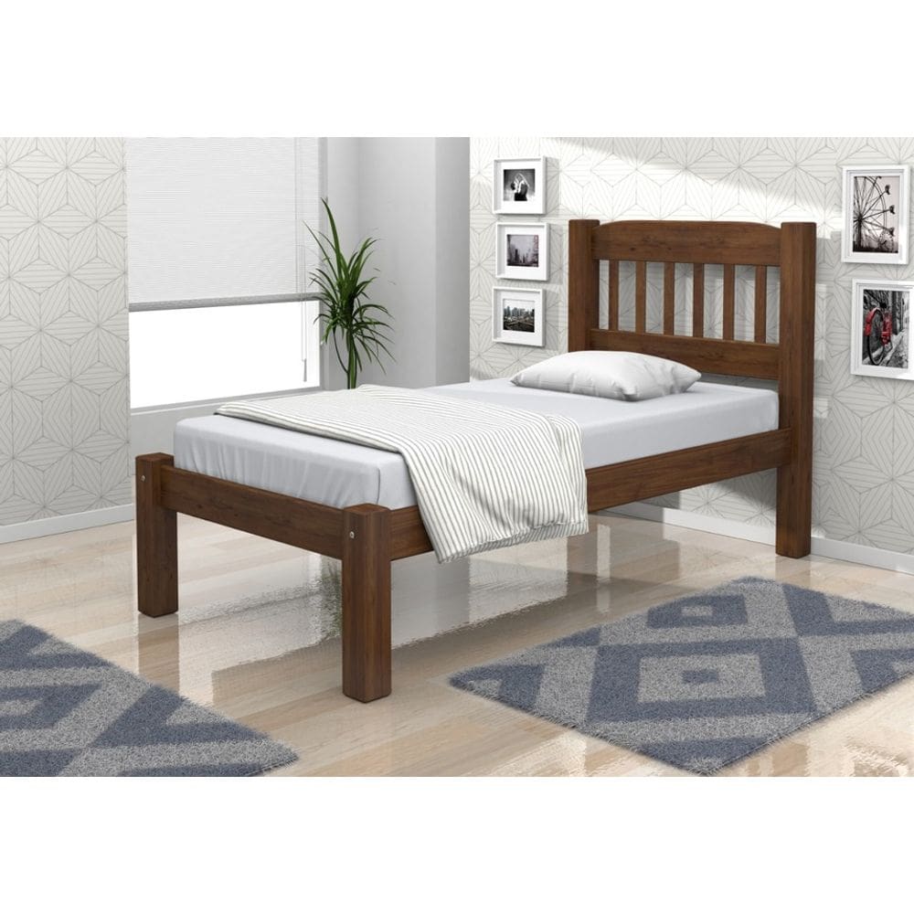 CAMA SOLTEIRO DE MADEIRA MACIÇA - ITALIAmod02