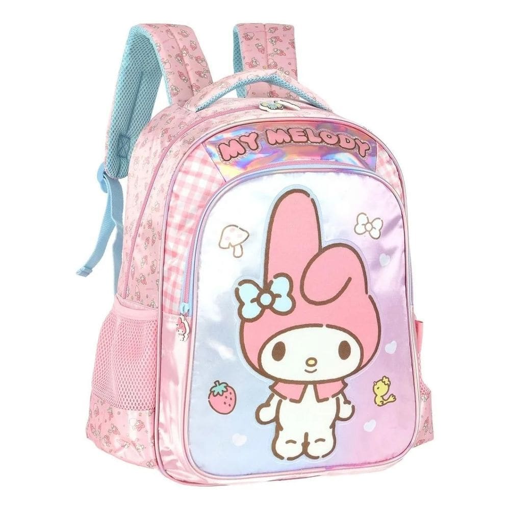 Mochila De Costas Amigos Da Hello Kitty My Melody Rosa