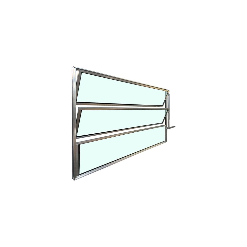 Vitro Basculante de Alumínio Brilhante 60x100