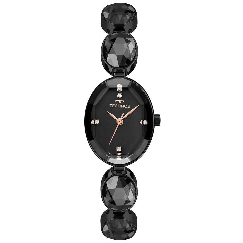 Relógio Technos Feminino Crystal Preto - 2036NBR/1P