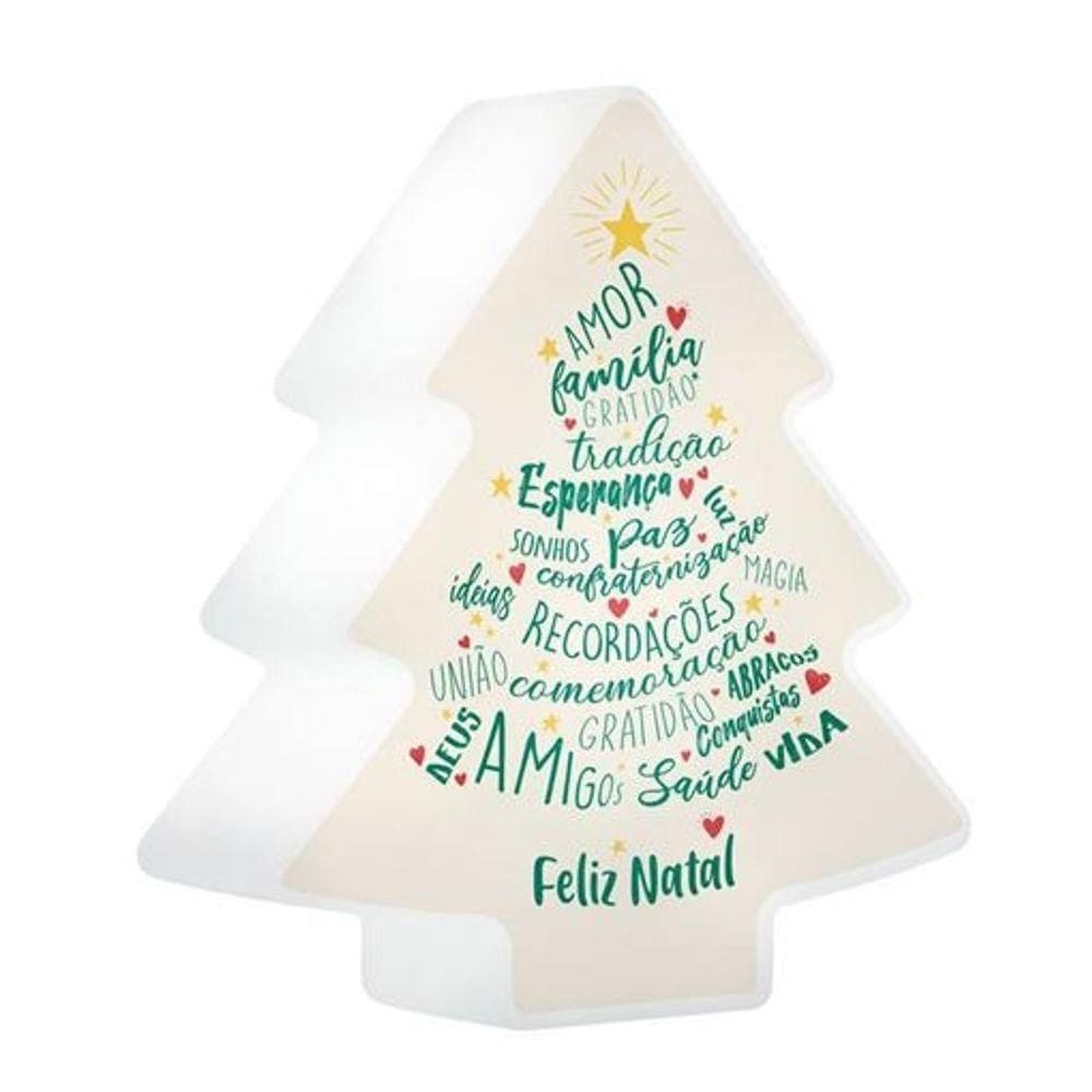 Árvore De Luzes Inspiradoras - Decoração Natalina Com Mensagens Que Toquem O Coração