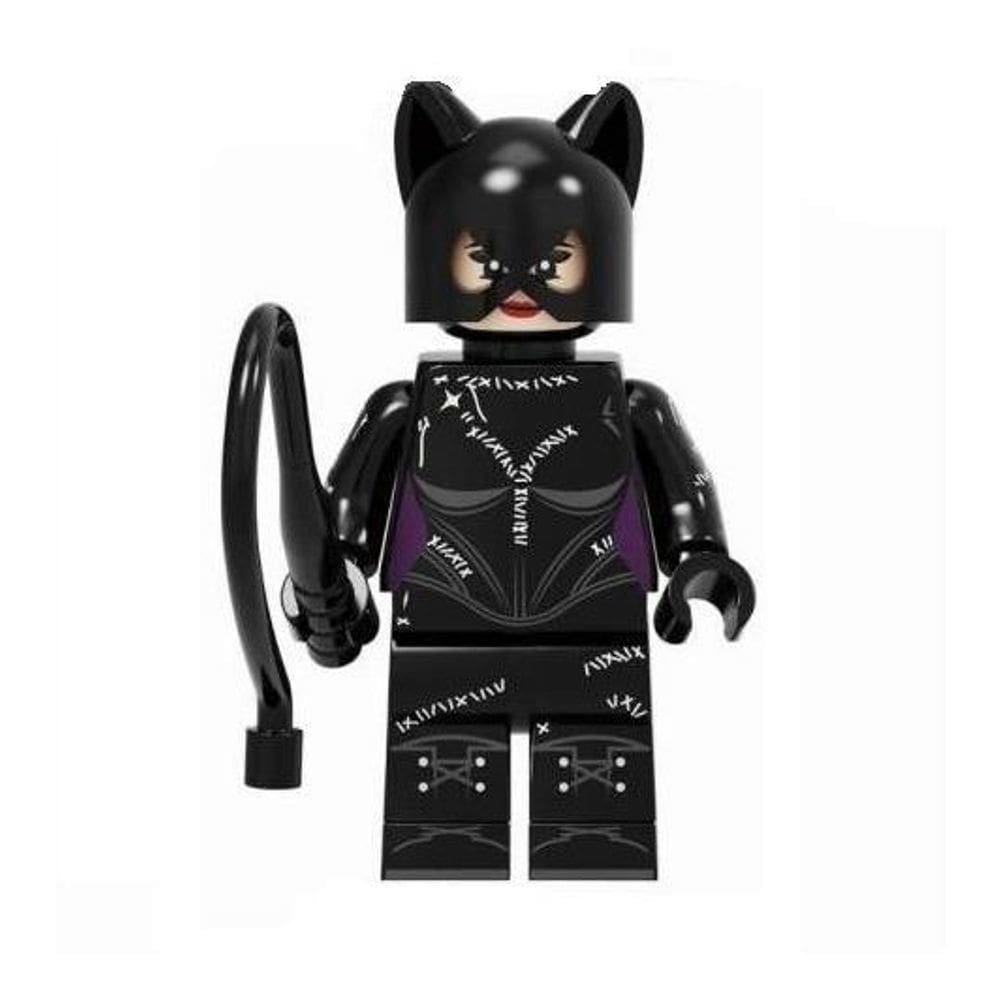 Boneco Blocos De Montar Batman Mulher Gato