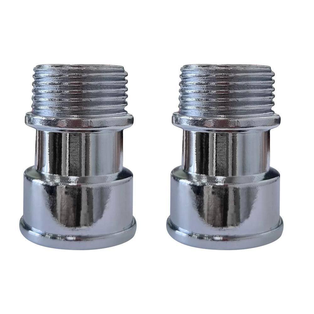 Kit 2 Extensão Para Torneira Curta 1/2`` 40Mm Metal Cromado