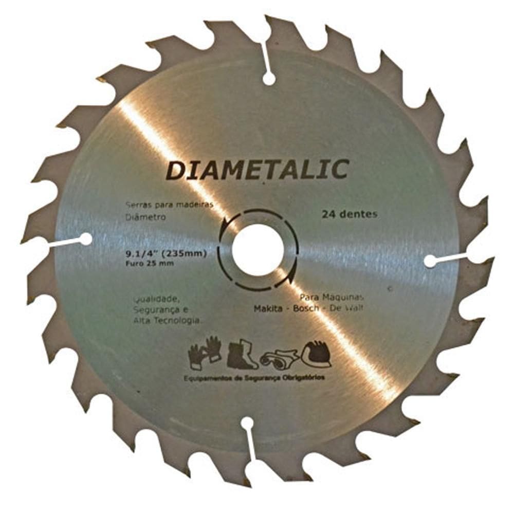 Disco Serra Para Madeira 230Mm 9.1/4`` 24 Dentes Diametalic