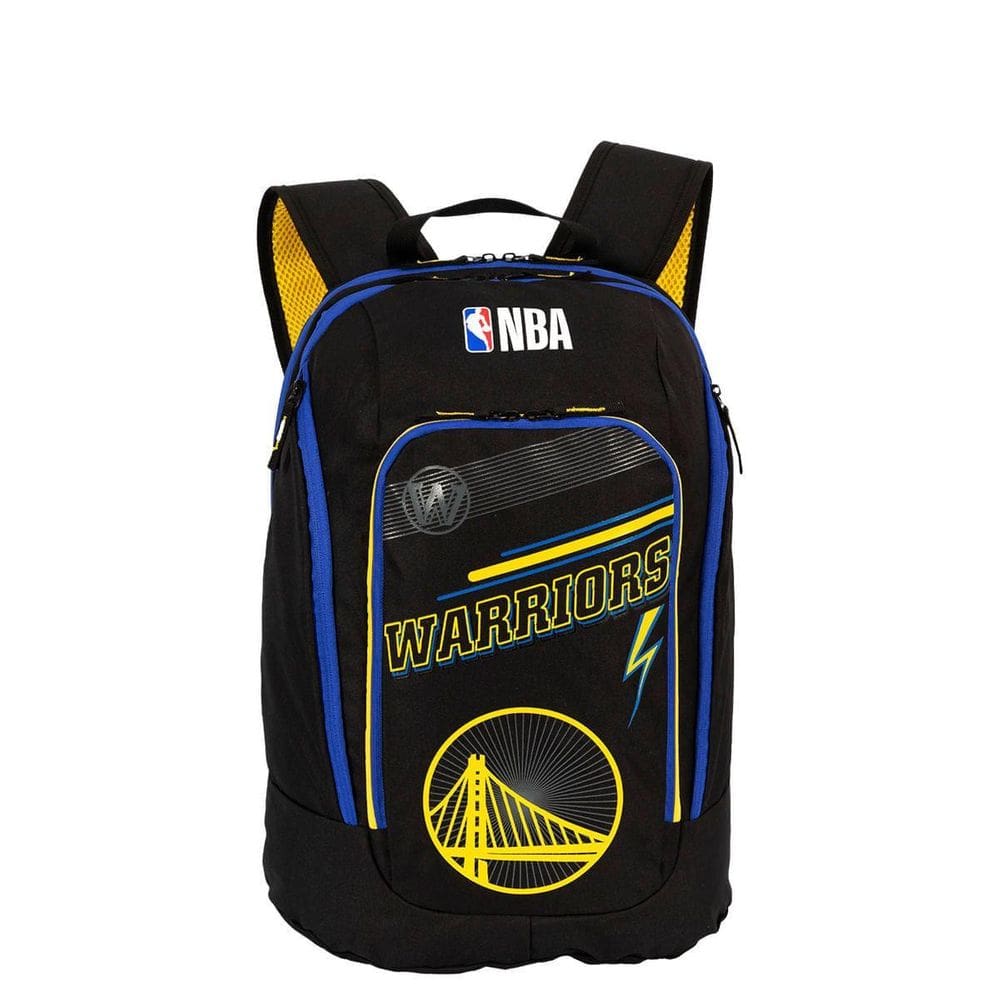 Mochila 2 Compartimentos Nba Legend Golden State- Preto Azul