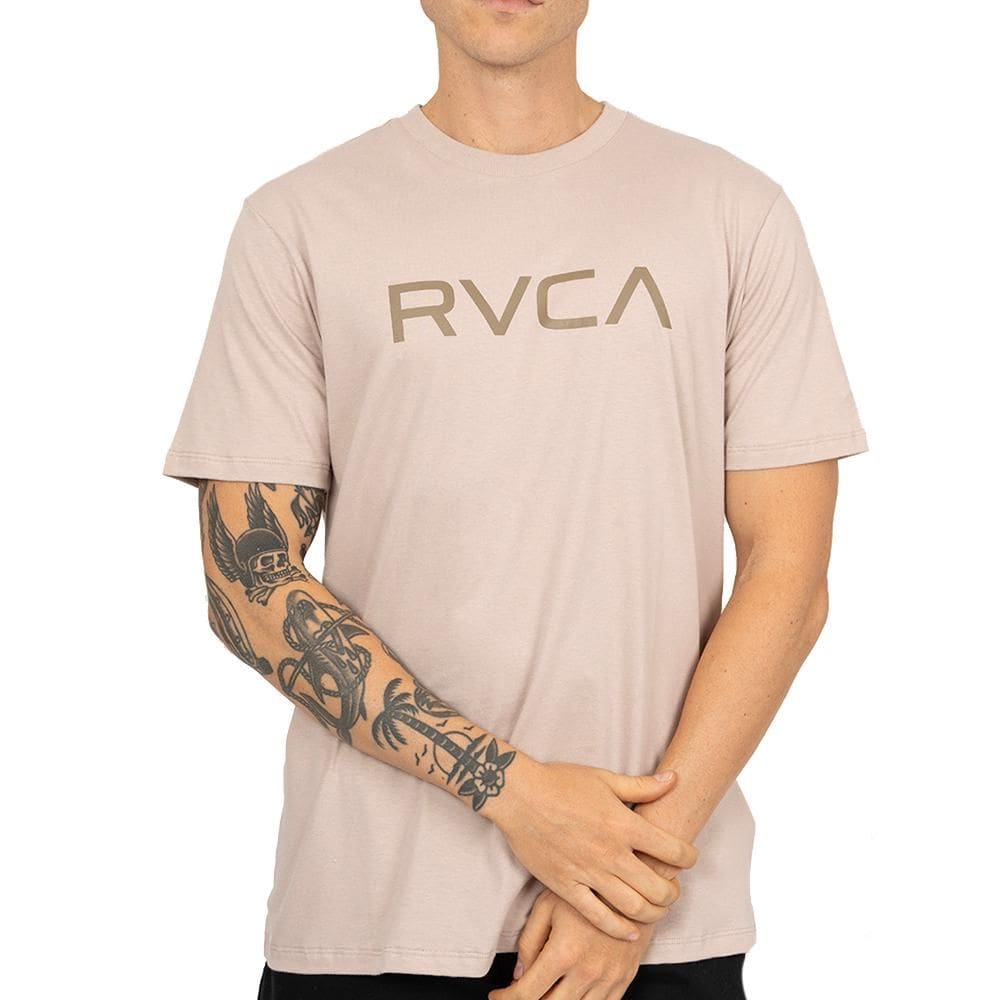 Camiseta RVCA Big RVCA SM26 Masculina Rosa Claro