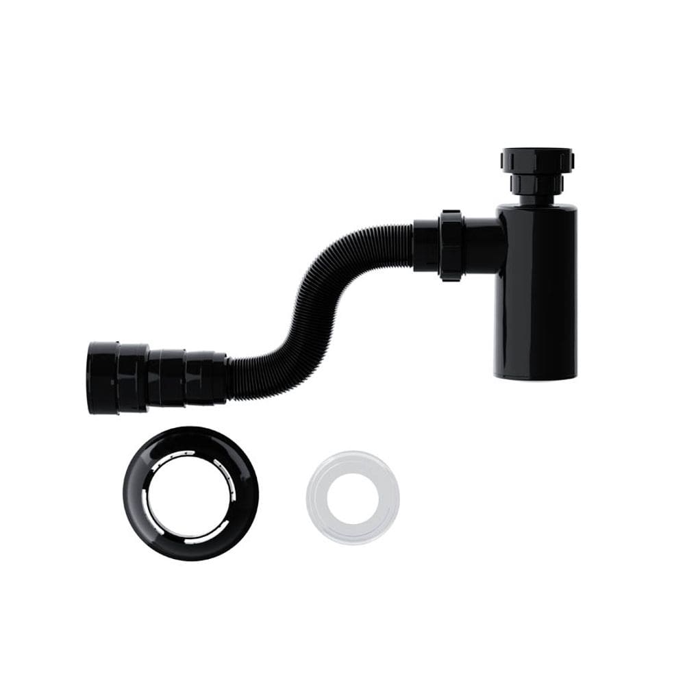 Sifão Tubo Extensível Black com Copo 55cm