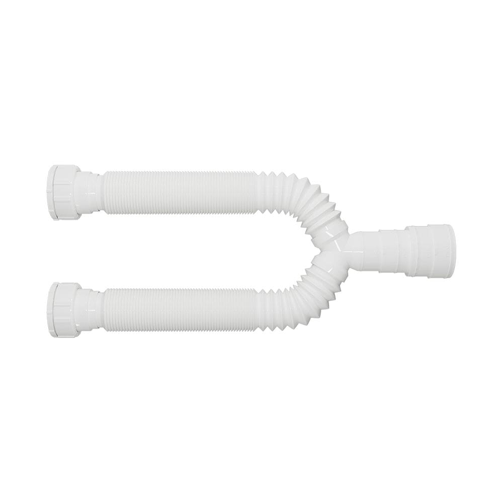 Sifão Tubo Extensivo Duplo Branco 70 cm